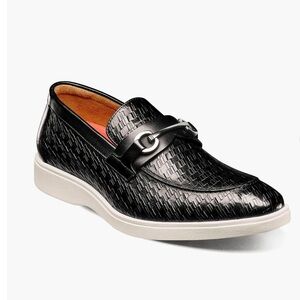 Stacy Adams Shoes Men Sz#8.5M Salyer Black Slip On